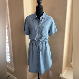 Casual Denim Shirt Dress